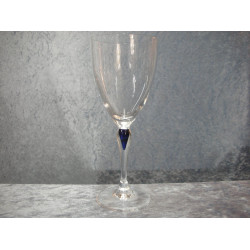 Blå Safir / Blå Dråbe glas, Rødvin, 19.5x7.5 cm, Venise Saphir