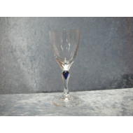 Blå Safir / Blå Dråbe glas, Snaps, 11.8x5 cm
