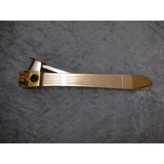 Cigar cutter sterling silver with gold plating, 15.7 cm, Ax.H.