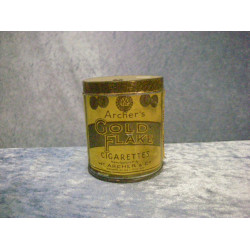 Tin empty, Gold Flake Cigarettes, 8x6.5 cm, England