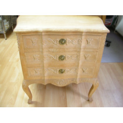 Oak chest with 3 drawers, 66x66x37 cm
