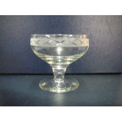 Ejby glas, Champagne / Dessertskål, ca. 9x9 cm, Holmegaard