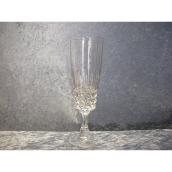Pompadour glass, Champagne, 17.8x5,5 cm, Cristal d'Arques