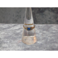 14 karat Guld Ring med safir, str. 54/17.2 mm