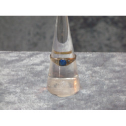 14 karat Guld Ring med safir, str. 54/17.2 mm