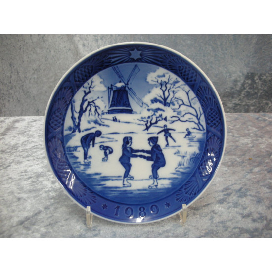 Christmas Plate 1989, 18.5 cm, Factory first, Royal Copenhagen