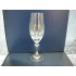 Krystalglas med guld initialerne L H, Champagne fløjte, 20x4.5 cm