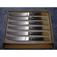 6 stainless Knives, 17 cm, Solingen