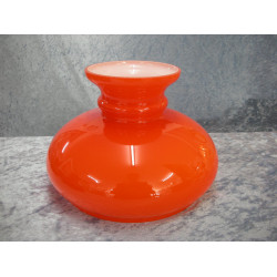 Glas Kuppel orange, 14.5x21.5 cm, Holmegaard