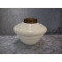 Opal white Glass container / Basket container for kerosene / oil, 12x14.5 cm