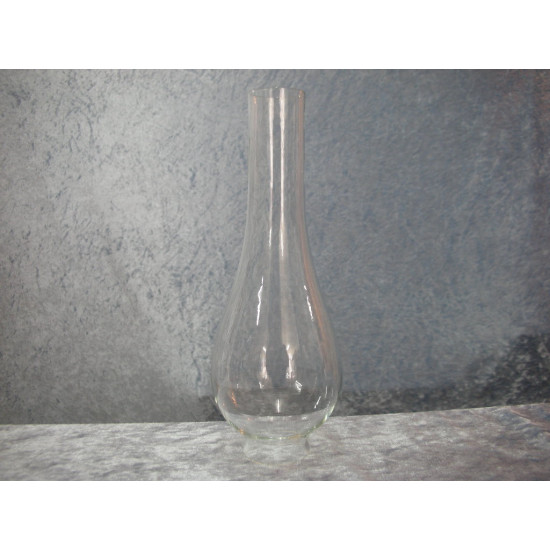 Lamp glass onion shape, 19.8 cm in height and 3.7 cm in diameter at the bottom