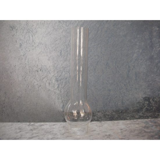 Lamp glass, 26 cm in height and 6.1 cm in diameter at the bottom