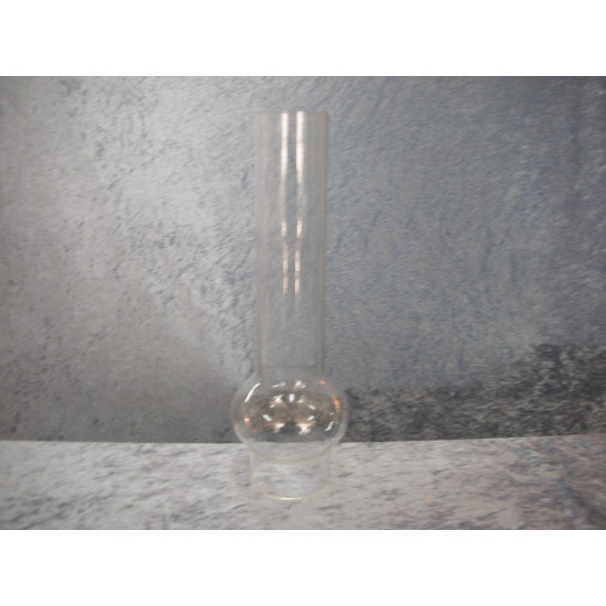 Lamp glass, 28.5 cm in height and 6.5 cm in diameter at the bottom
