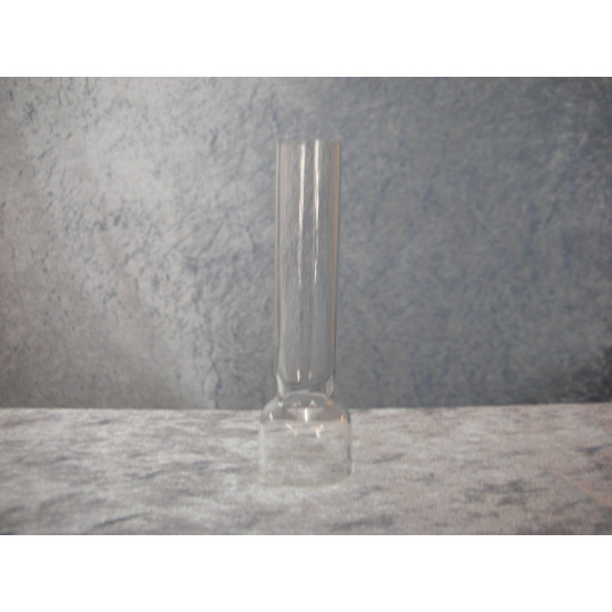 Lamp glass straight shape, 10.6 cm in height and 3.1 cm in diameter at the bottom