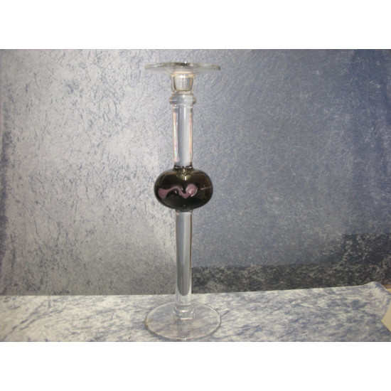 Unique glass, Michael Bang, Candle stick, 36.7 cm, Holmegaard