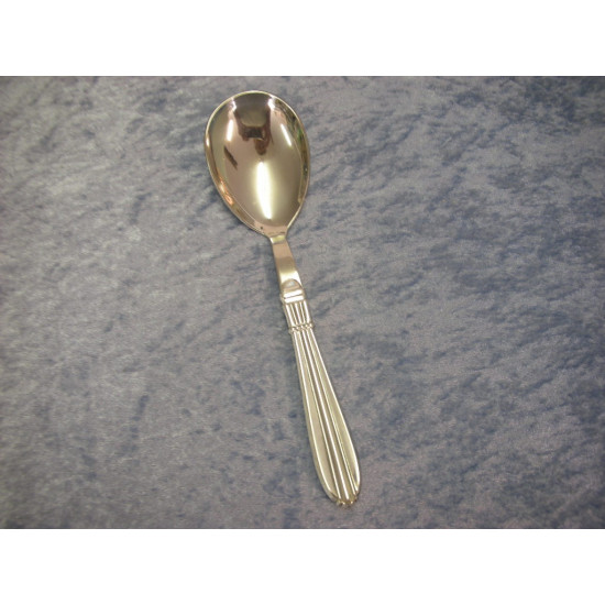 Tranekjaer silver, Serving spoon with steel, 23 cm, Fredericia