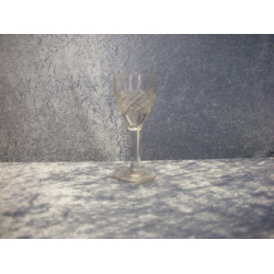 Antik glas, Snaps, 9.5x3.7 cm, Lyngby