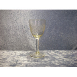 Antik Private label glas, Portvin / Hedvin, 12x5.5 cm, Lyngby