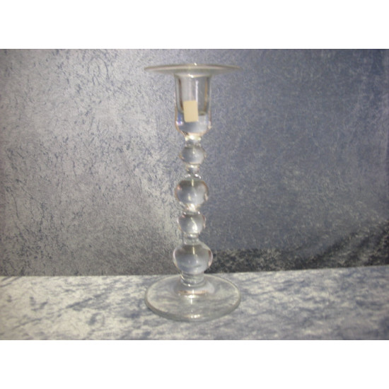Charlotte Amalie glass, Candle stick, 23 cm, Holmegaard