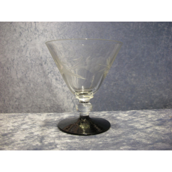 Lis glass black, Red Wine, 11x9.5 cm, Kastrup