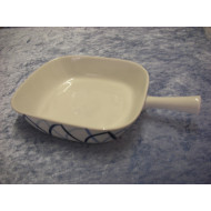 Harlequin / Blue Flame, Bowl with handle, 5x28x18 cm, Lyngby