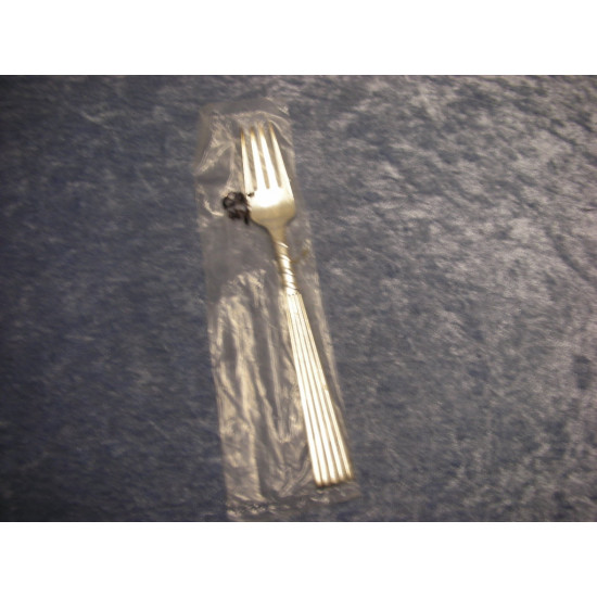 Plissé silver plated, Lunch fork, New, 17.5 cm