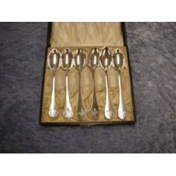 Set of 6 silver Teaspoons, 12.5 cm-1