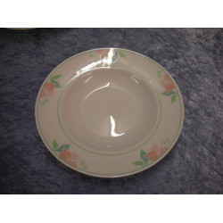 Fleur Rosa, Deep Dinner plate / Soup plate no 323, 21.5 cm, Factory first, B&G