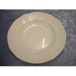 White Offenbach, Deep Dinner plate / Soup plate no 22, 24.5 cm, B&G-2