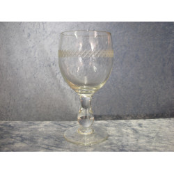 Porter glass with cross grinding, 15x7 cm, Kastrup