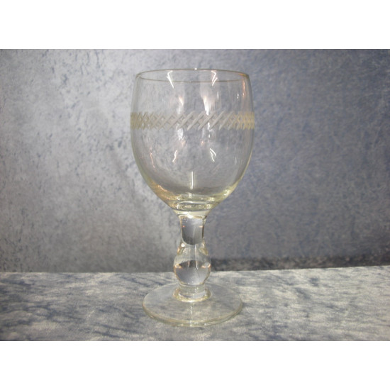 Porter glass with cross grinding, 15x7 cm, Kastrup
