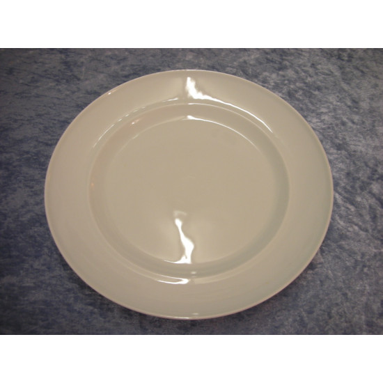 White Koppel, Flat Dinner plate large no 25a+626, ca. 26.5 cm, Factory first, B&G