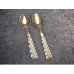 Various silver cutlery 17, Salad set with steel, 17 cm