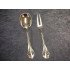 Various silver cutlery 26, Serving spoon and Meat fork, 22.5+22.7 cm