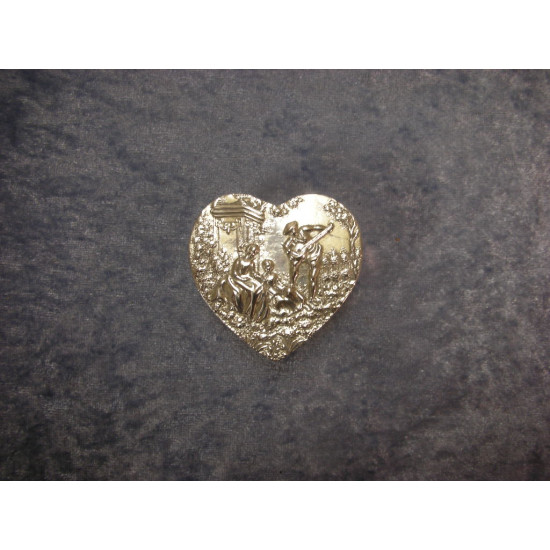 Silver Heart box, 2.3x5.5x5.7 cm