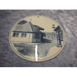 Plate for hanging, Hans Christian Andersen's House  no 8-1665, 14.5 cm, Factory first, RC