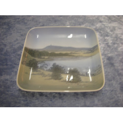 Plate / Dish no 1300/6584, Himmelbjerget, 12.5x12.5cm, Factory first, B&G