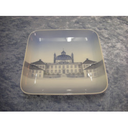 Plate / Dish no 615/455, Castle, 12.5x12.5cm, Factory first, B&G