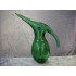 Unika glas, Allan Scharff, Pelikan Kande grøn, 28x24x10 cm, Holmegaard