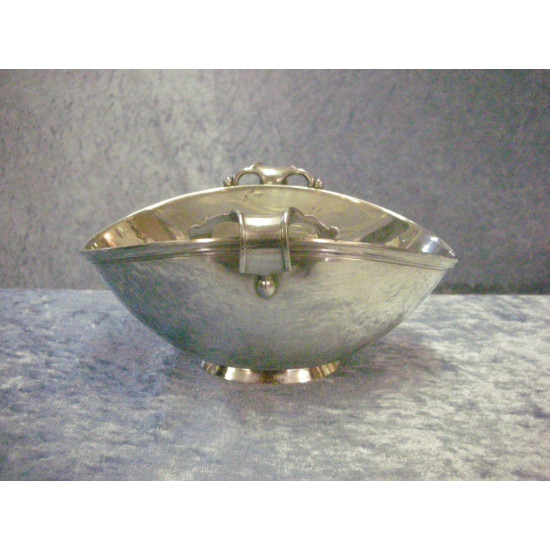 Just Andersen, Tin, Bowl with handles, 8.5x17.5x14.5 cm