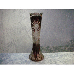Bohemian glass, Vase, 31x7.5 cm