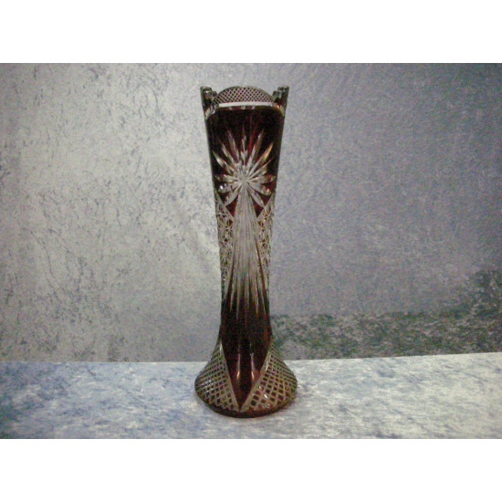 Bohemian glass, Vase, 31x7.5 cm