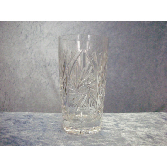 Bohemian glass, Water glass clear, 12.5x6.5 cm