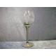 Bøhmisk glas, Vinglas klart / lysegrå / lyselilla, 19x7 cm, Jeiska