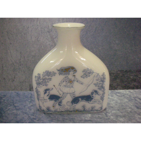 Michael Bang, Blue Magic, Karaffel uden prop / Vase, 20.5x17.5x6 cm, Holmegaard