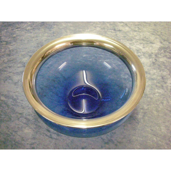 Michael Bang, Saturn, Bowl with silver edge, 8.5x18 cm, Holmegaard