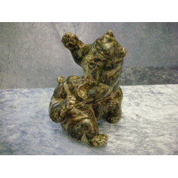 2 fighting Bears Stoneware no 20240, 12x10.5x9 cm, Factory First, RC