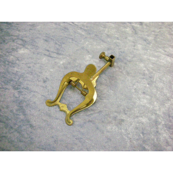 Lyre Holder / Sheet holder in brass, 10x4.5 cm