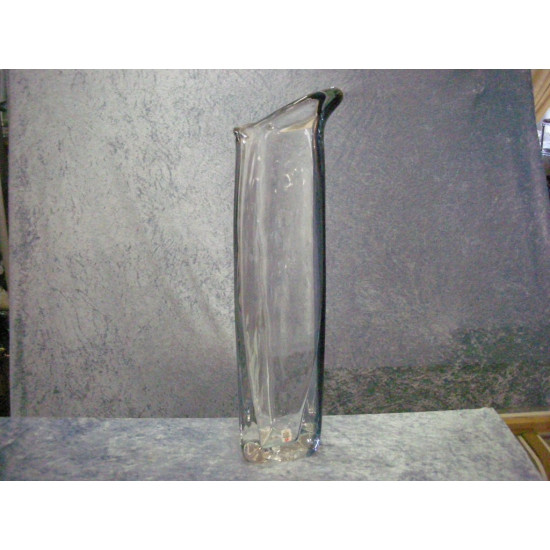Unika glas, Vase blå / klar, 48.5x12x11 cm, Holmegaard