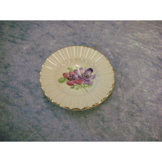 Lyngby Dish white with flowers, 8.3 cm